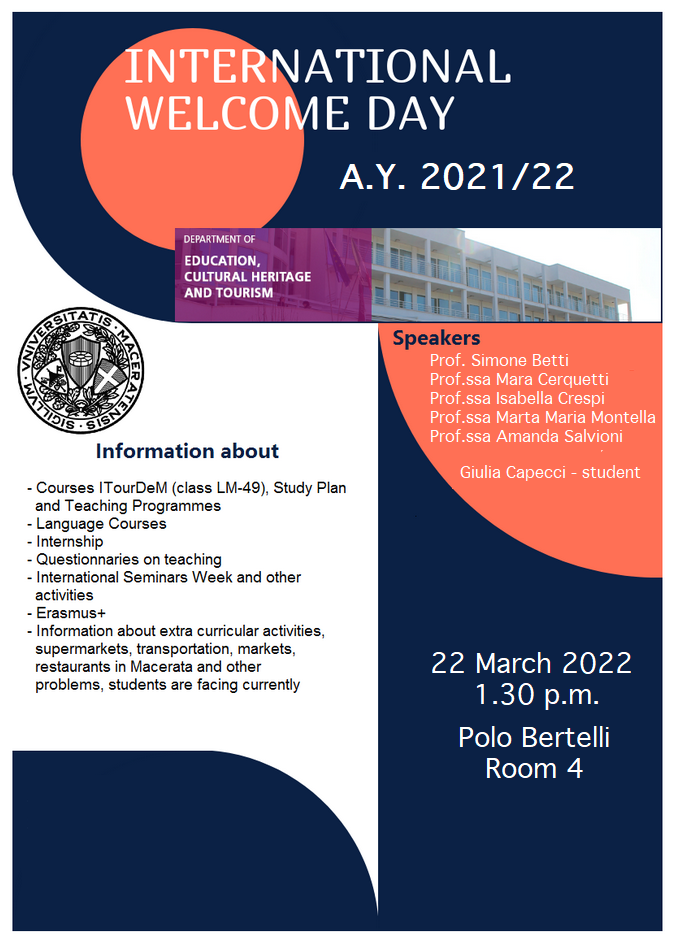 Welcome day a.y. 2021/22