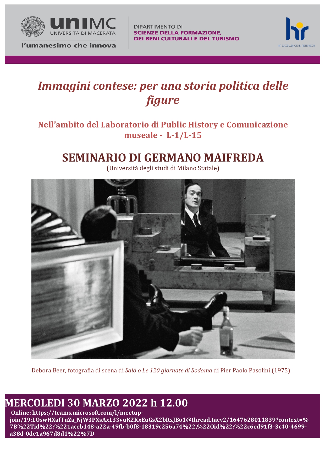 Locandina seminario
