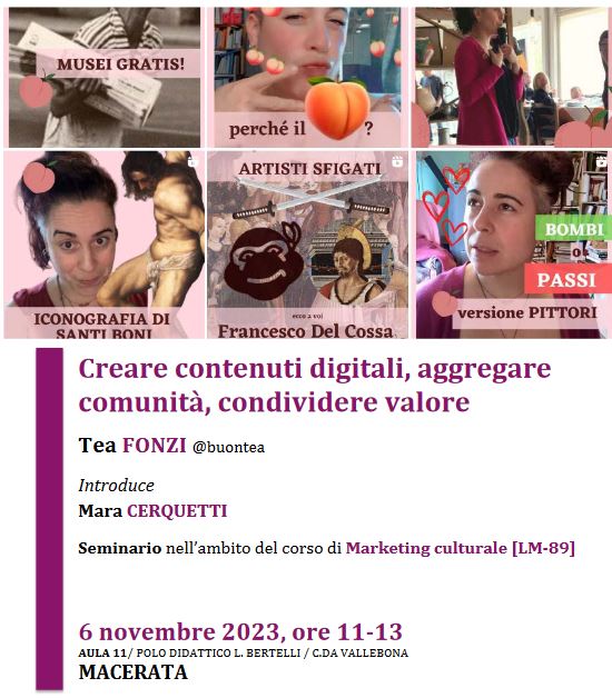 Creare contenuti digitali, aggregarecomunità, condividere valore