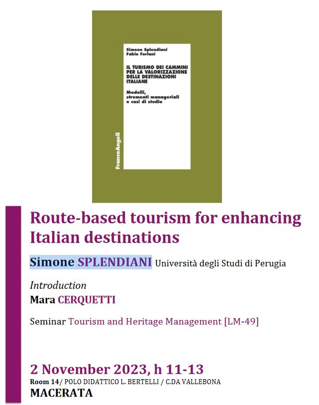 Route-based tourism for enhancingItalian destinations