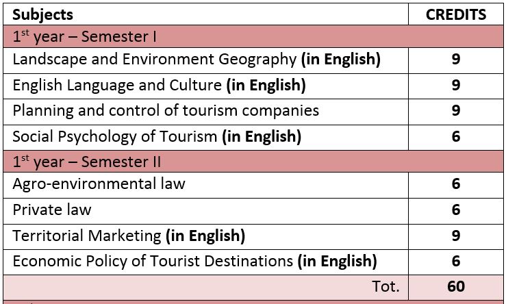 StudyPlanPROGESTUR_FirstYear