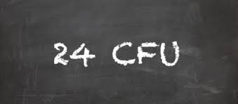 24 CFU  -  Riconoscimento attività pregresse