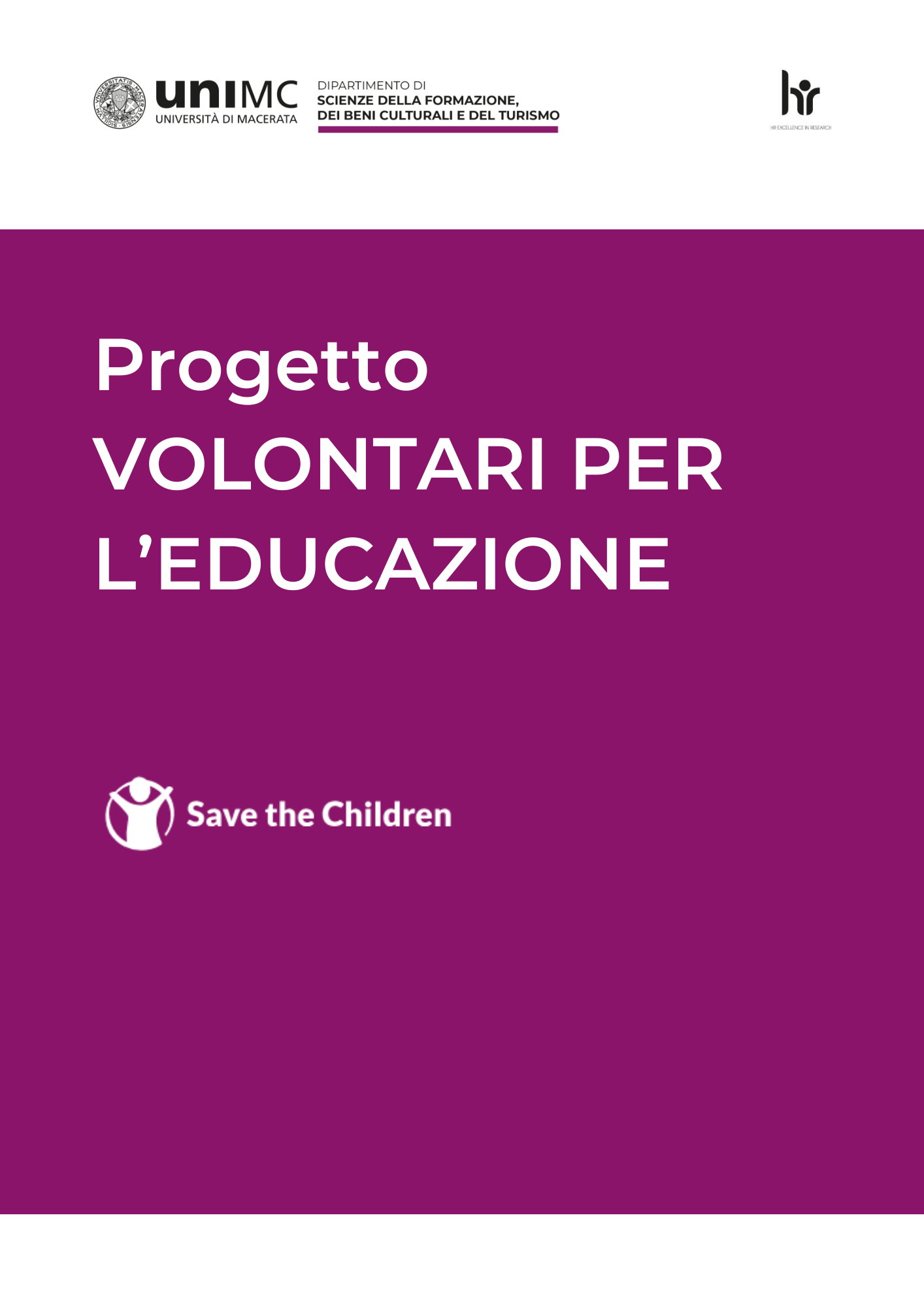 Adesione al progetto VOLONTARI PER L'EDUCAZIONE
