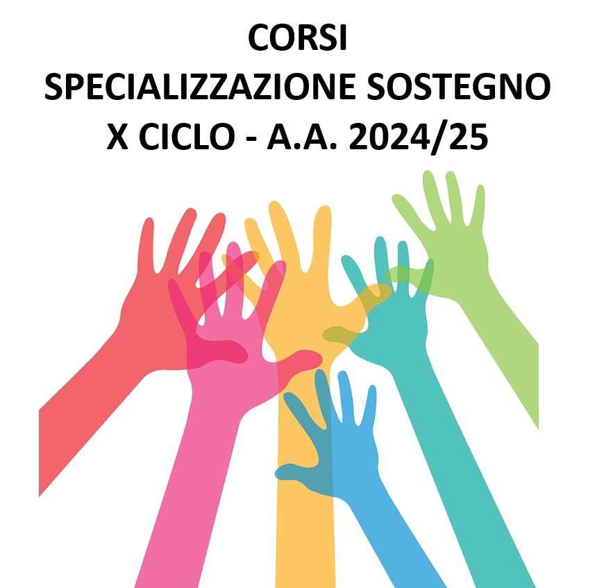 [AGGIORNAMENTO] BANDO: X CICLO - CORSI DI SPECIALIZZAZIONE SOSTEGNO