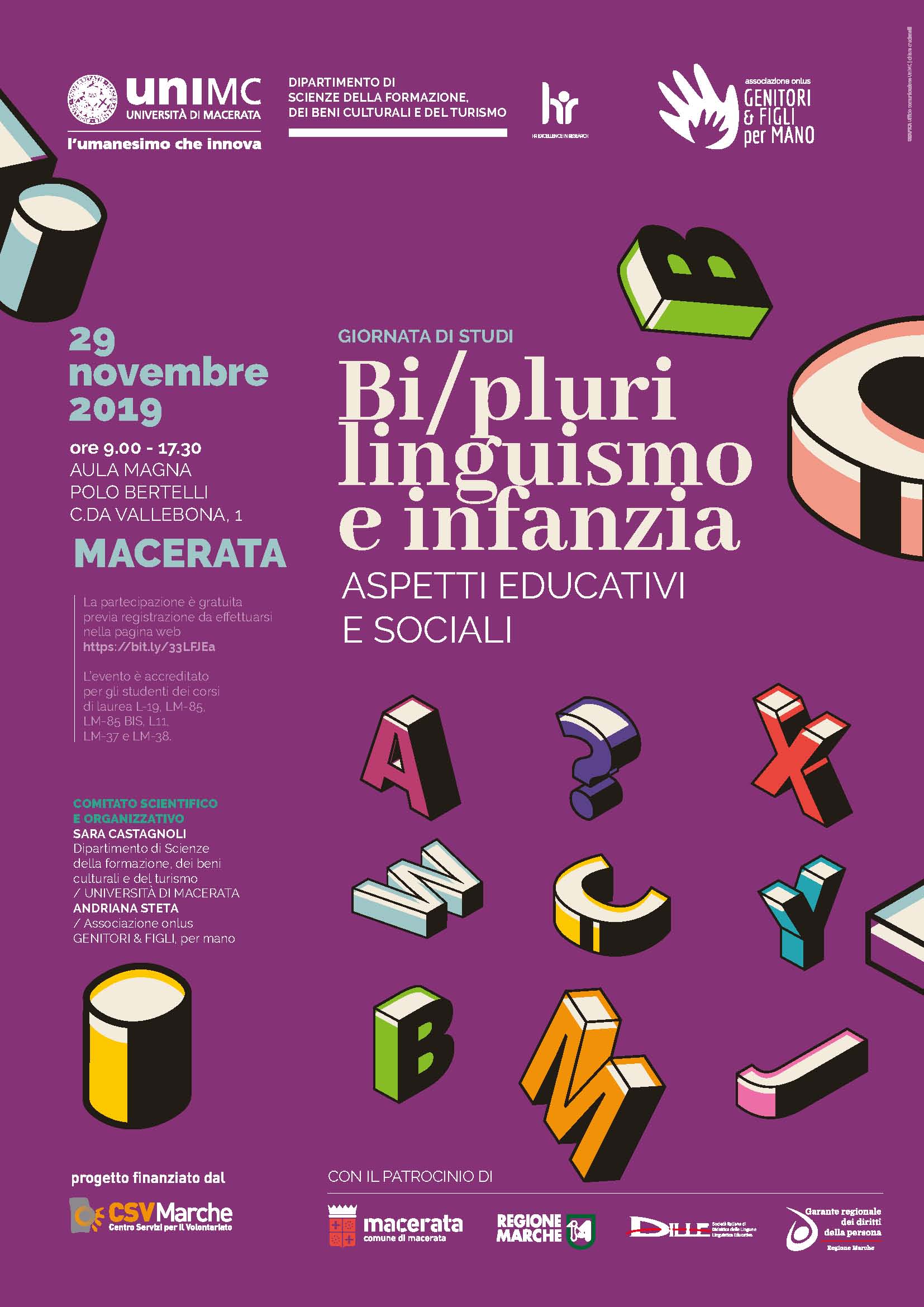 Giornata di studi "Bi-/Plurilinguismo e infanzia: aspetti educativi e sociali"