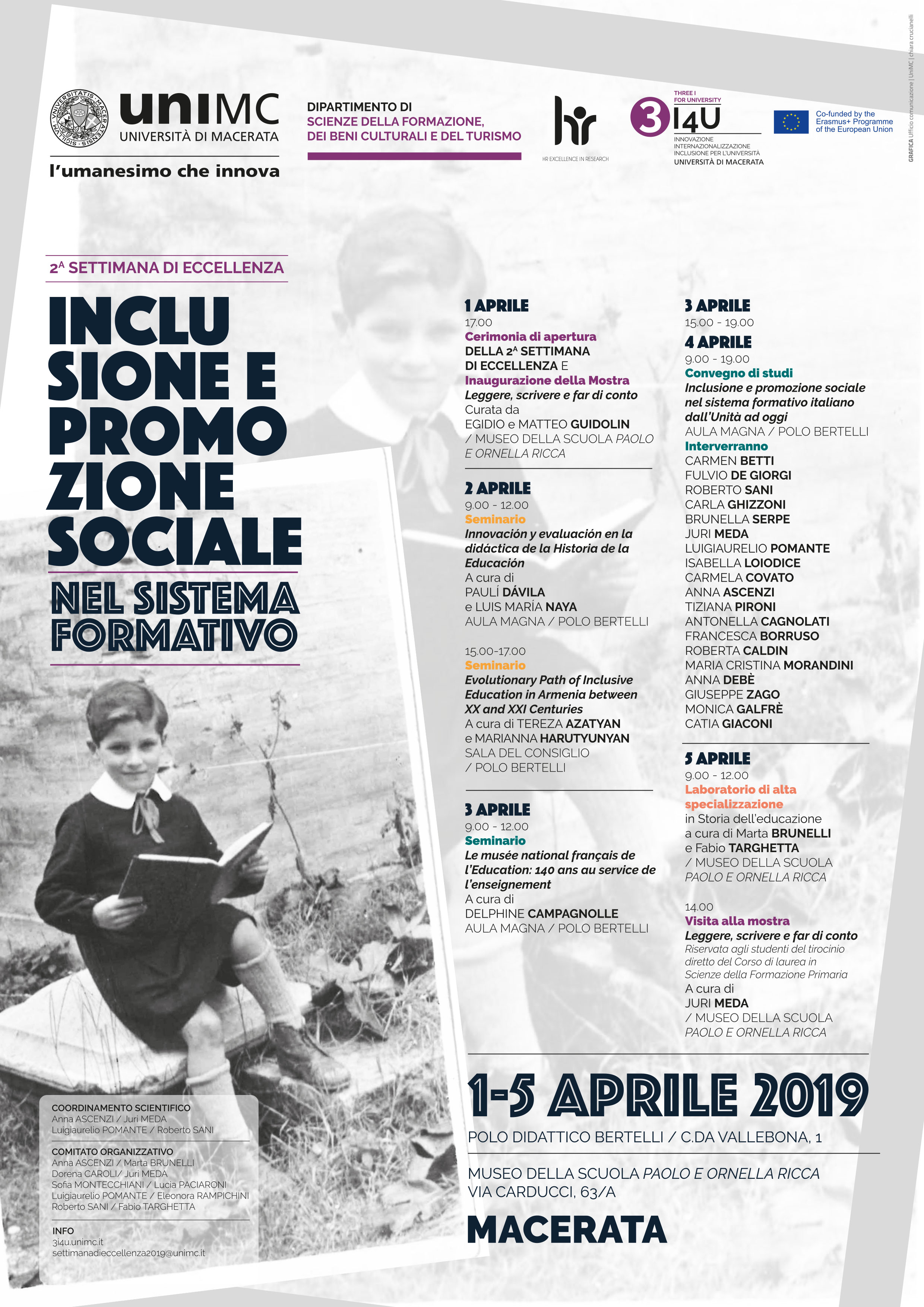 IIa SETTIMANA DI ECCELLENZA - "Inclusione e promozione sociale nel sistema formativo"
