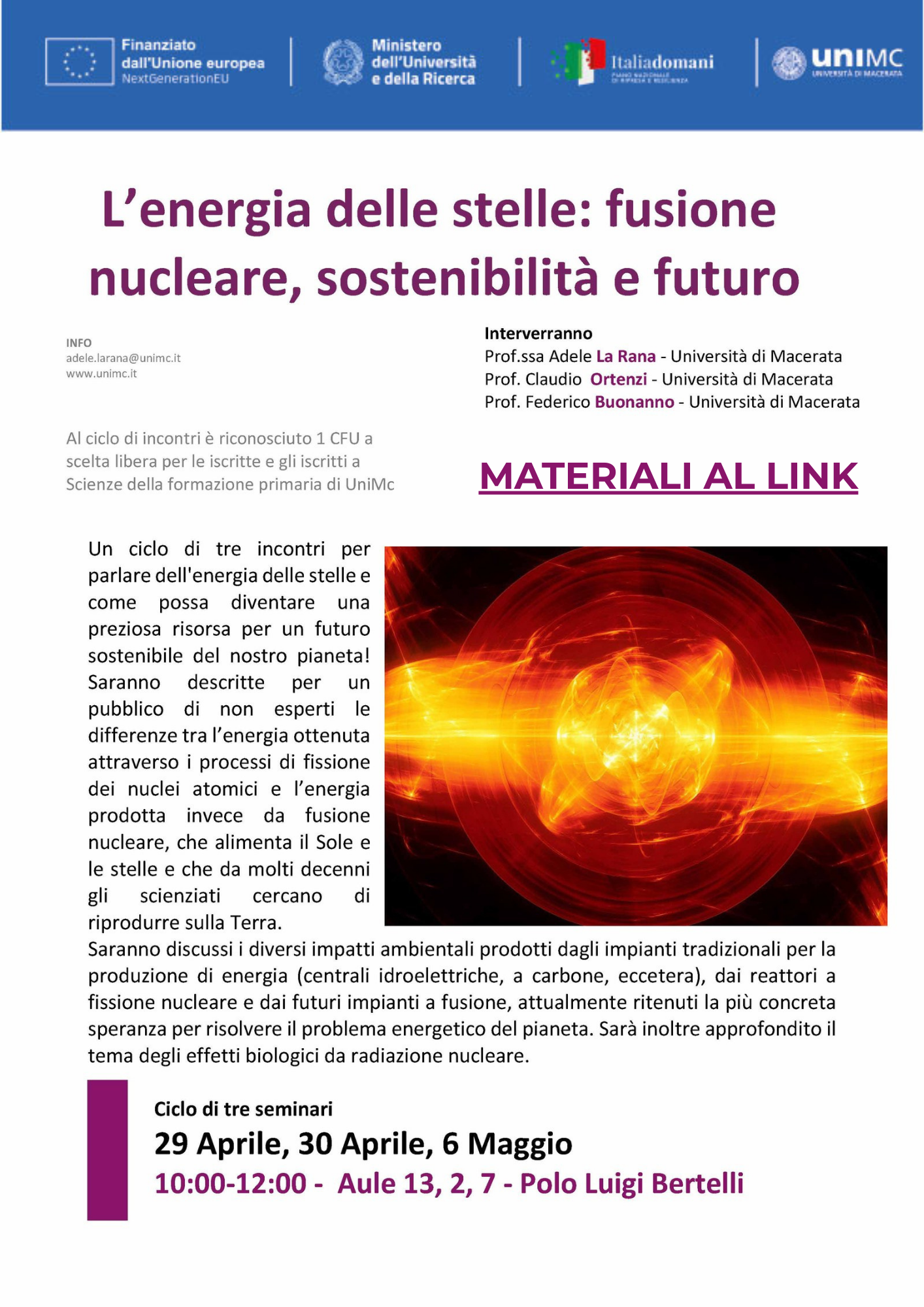 L’energia delle stelle: fusione nucleare, sostenibilità e futuro