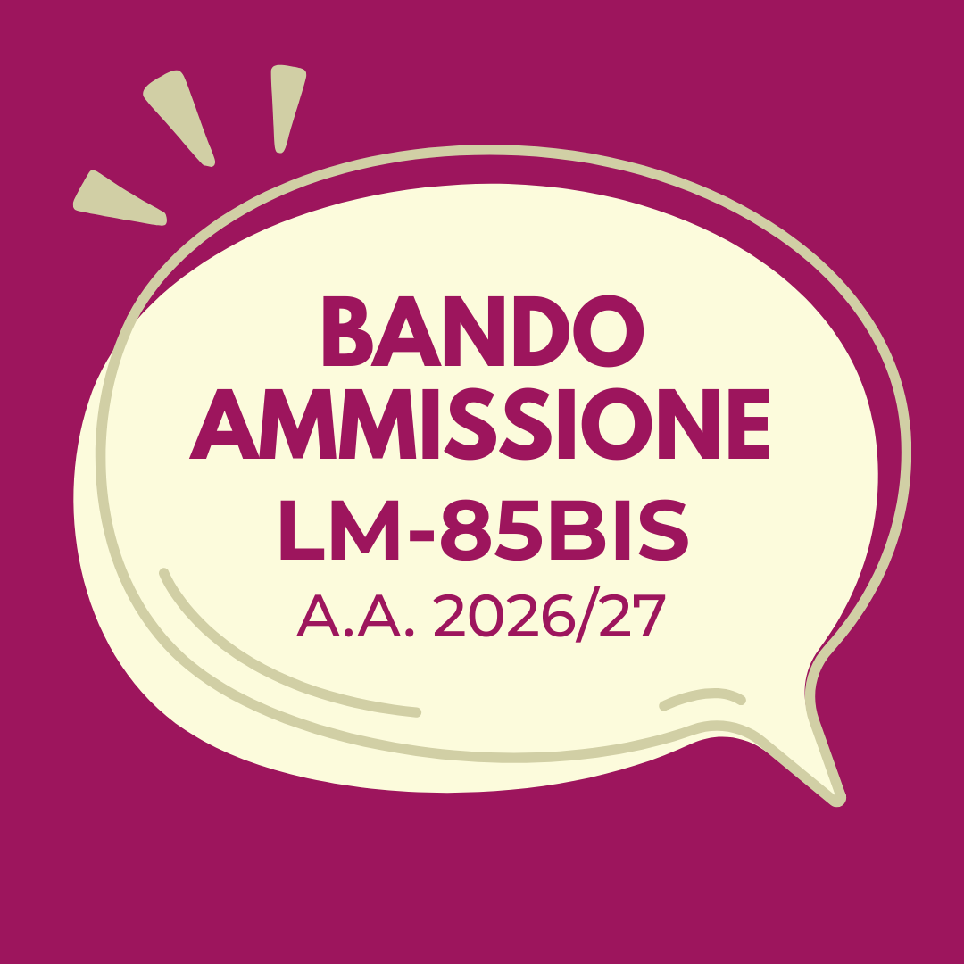 [LM-85bis] Ammissione a.a. 2026/27: pubblicazione graduatorie