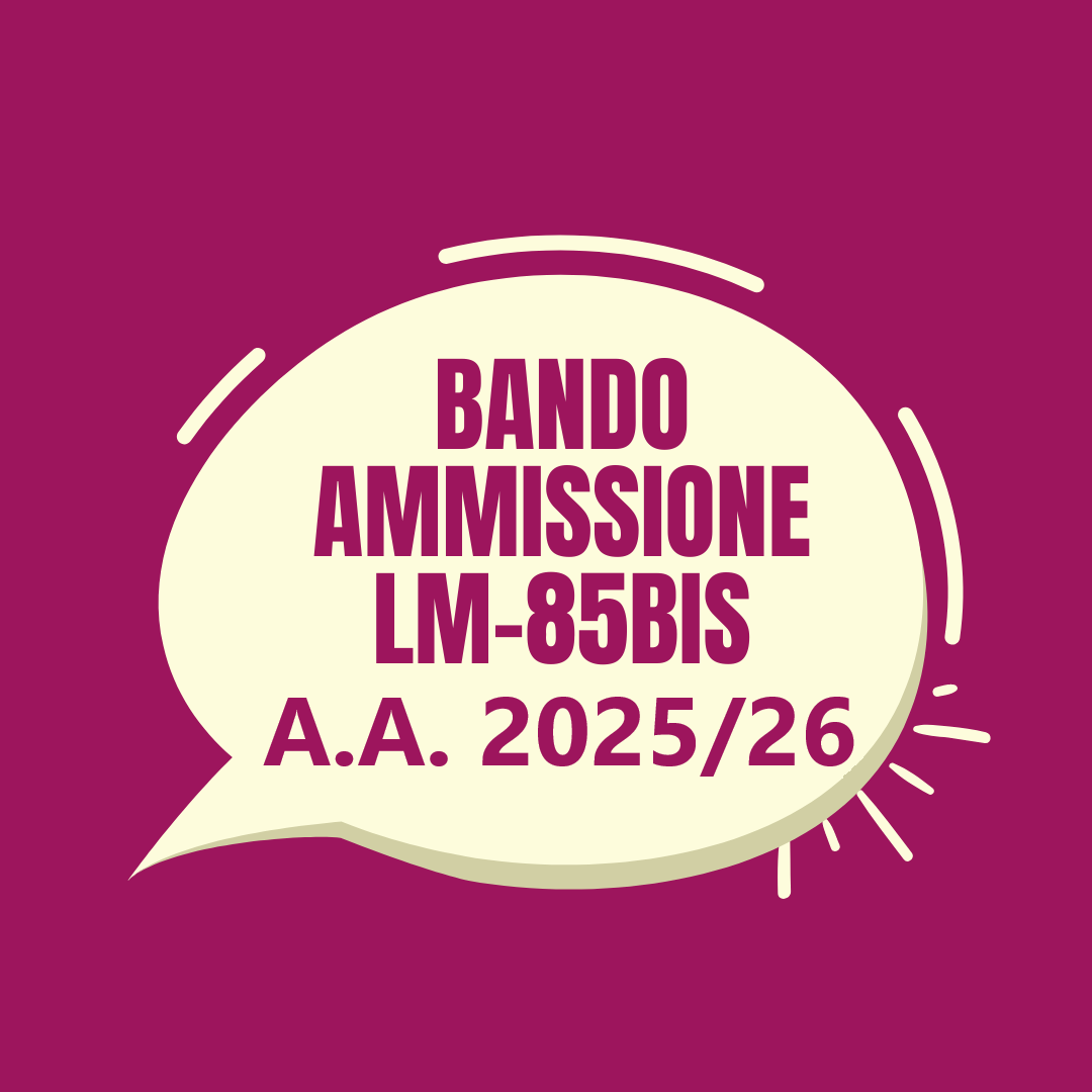 [LM-85bis] Ammissione Scienze della formazione primaria - a.a. 2025/26