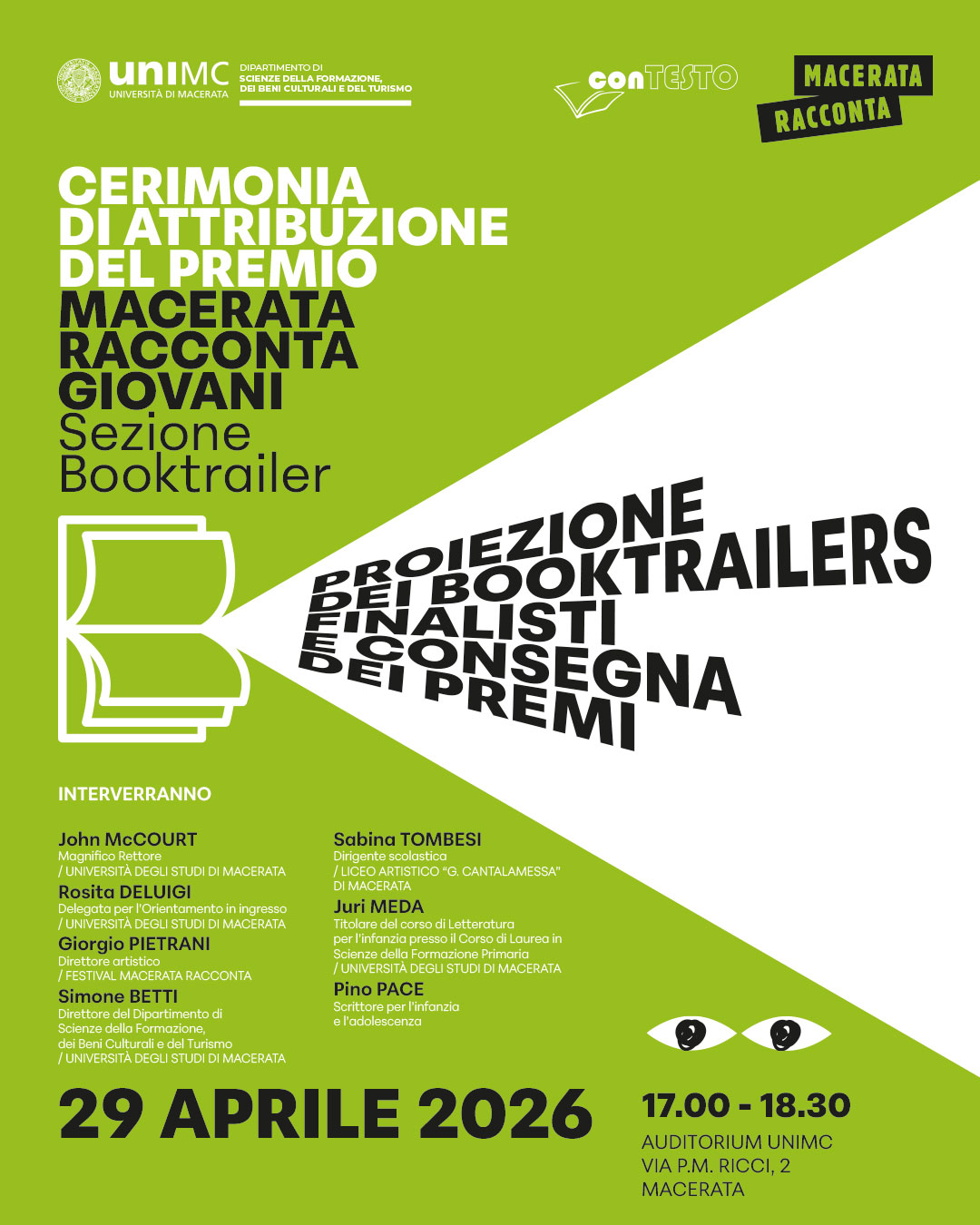 Premio Macerata Racconta Giovani – Sezione Booktrailers
