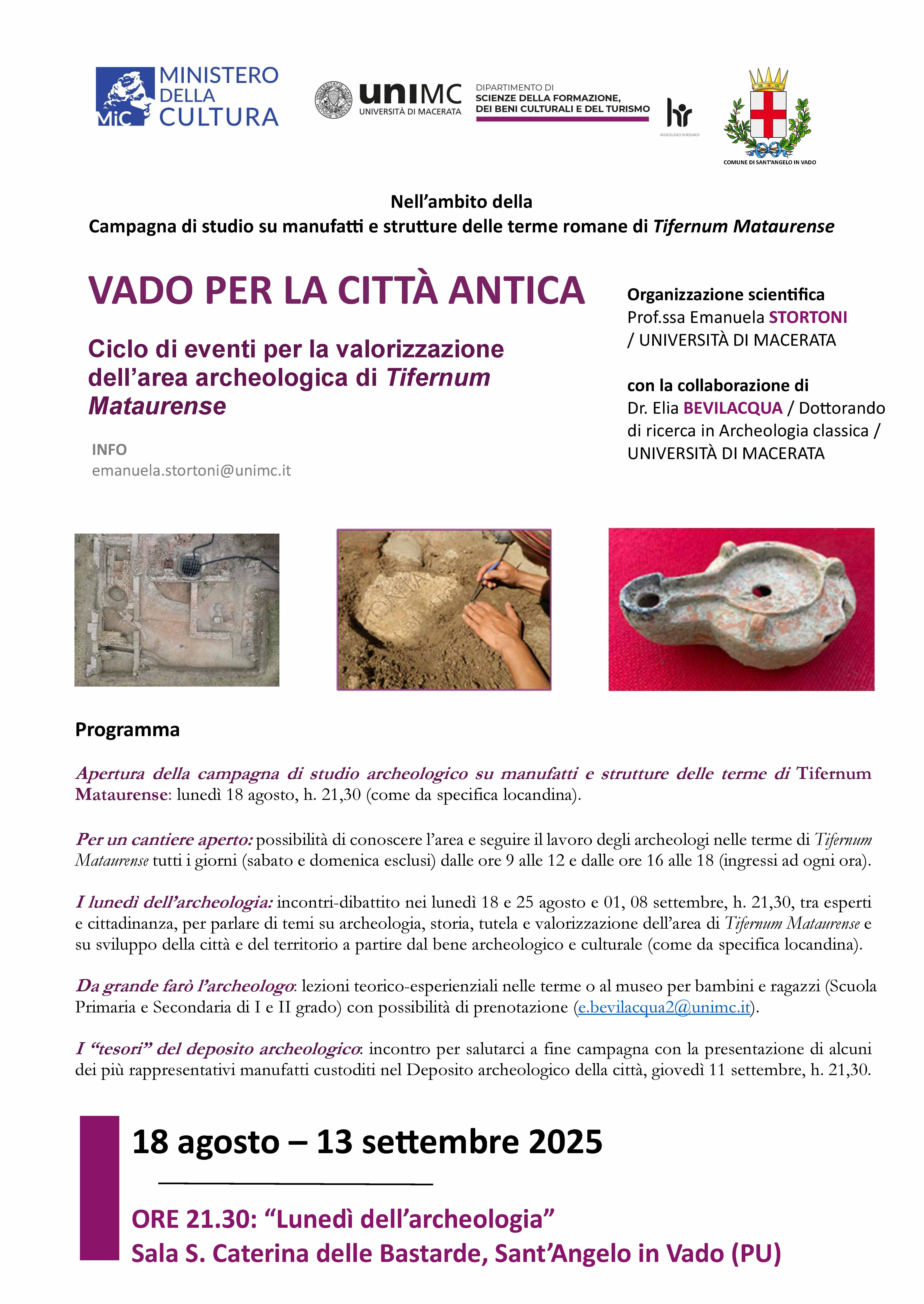 VADO PER LA CITTÀ ANTICA