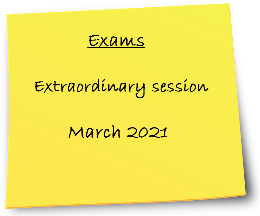 Exams March 2021